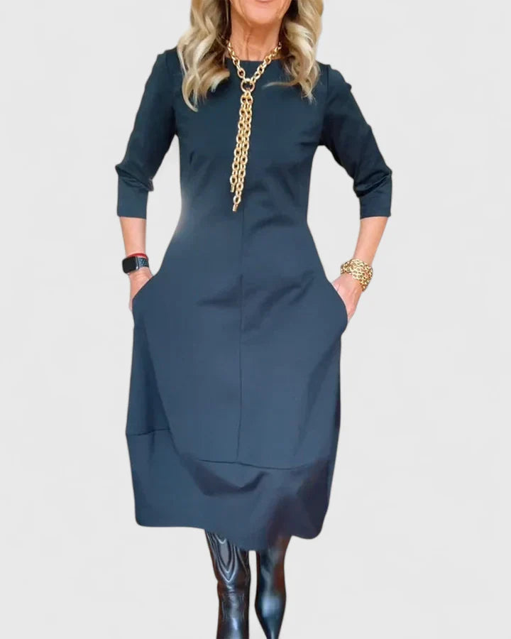 Women's Elegant Midi Dress | Flattering Fit, Versatile for Formal or Casual Events 3