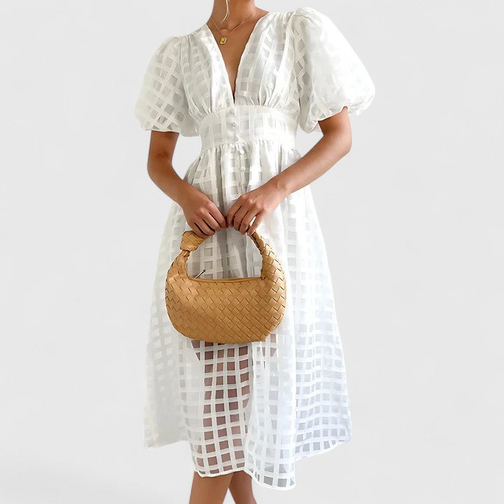 Women's Elegant Midi Dress | Sophisticated Design for Formal & Cocktail Events 2