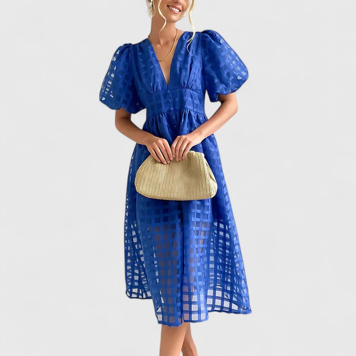 Women's Elegant Midi Dress | Sophisticated Design for Formal & Cocktail Events 3