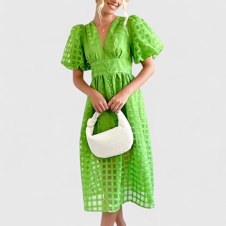 Women's Elegant Midi Dress | Sophisticated Design for Formal & Cocktail Events 4