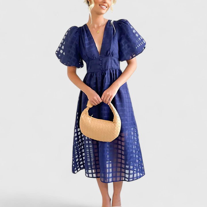 Women's Elegant Midi Dress | Sophisticated Design for Formal & Cocktail Events 5