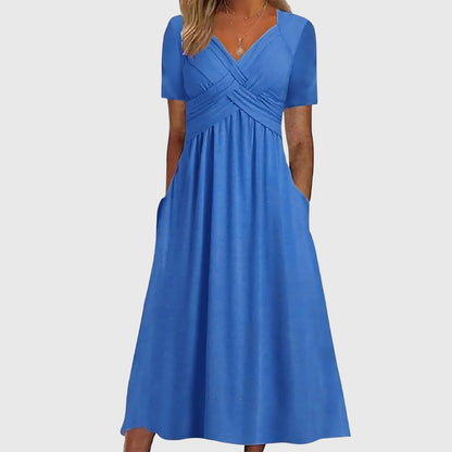 Women's Elegant Midi Dress | Tummy Control, Flattering Fit 1