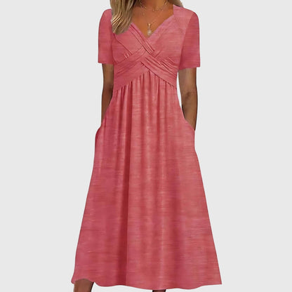 Women's Elegant Midi Dress | Tummy Control, Flattering Fit 3