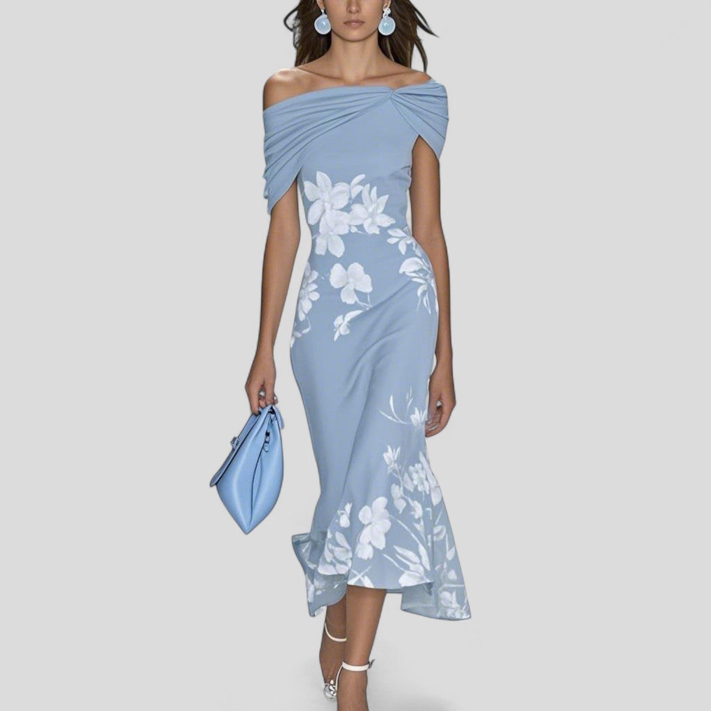Women's Elegant Midi Dress | Unique Print, Comfortable Fit 1