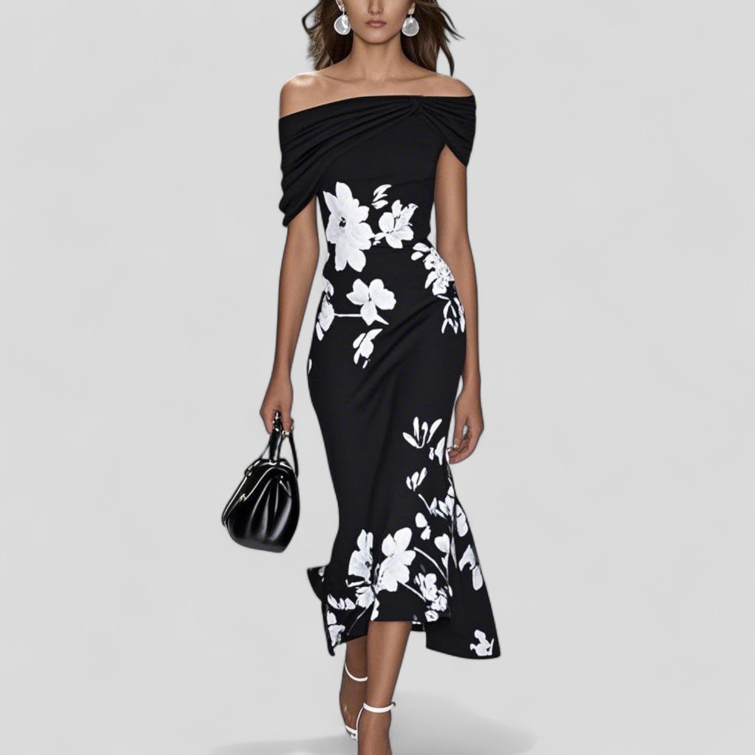 Women's Elegant Midi Dress | Unique Print, Comfortable Fit 2