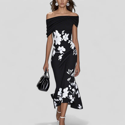 Women's Elegant Midi Dress | Unique Print, Comfortable Fit 2