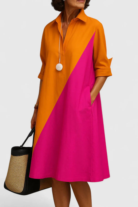 Women's Elegant Midi Dress | Vibrant Colors, Versatile Style 0