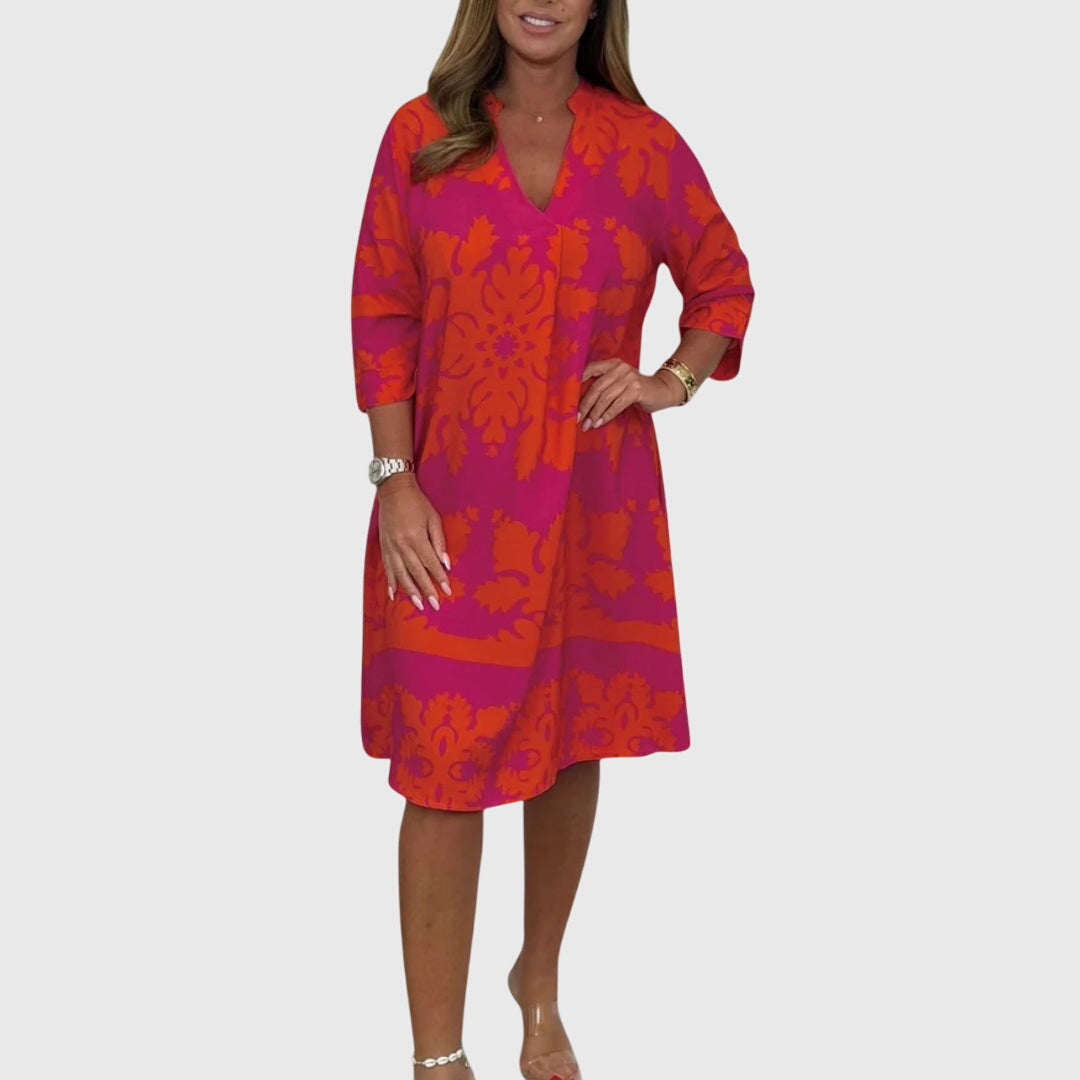 Women's Elegant Spring Dress | Flattering V-Neck, Versatile Style 1