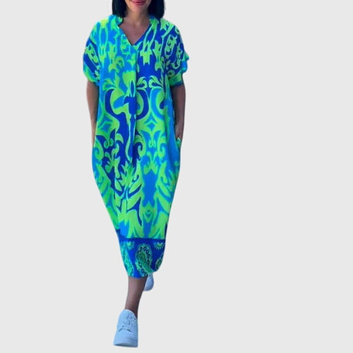 Women's Elegant Summer Dress | Floral Pattern, Comfortable Fit 0