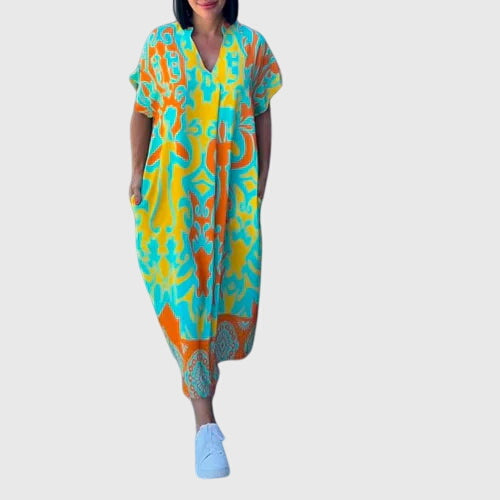 Women's Elegant Summer Dress | Floral Pattern, Comfortable Fit 1