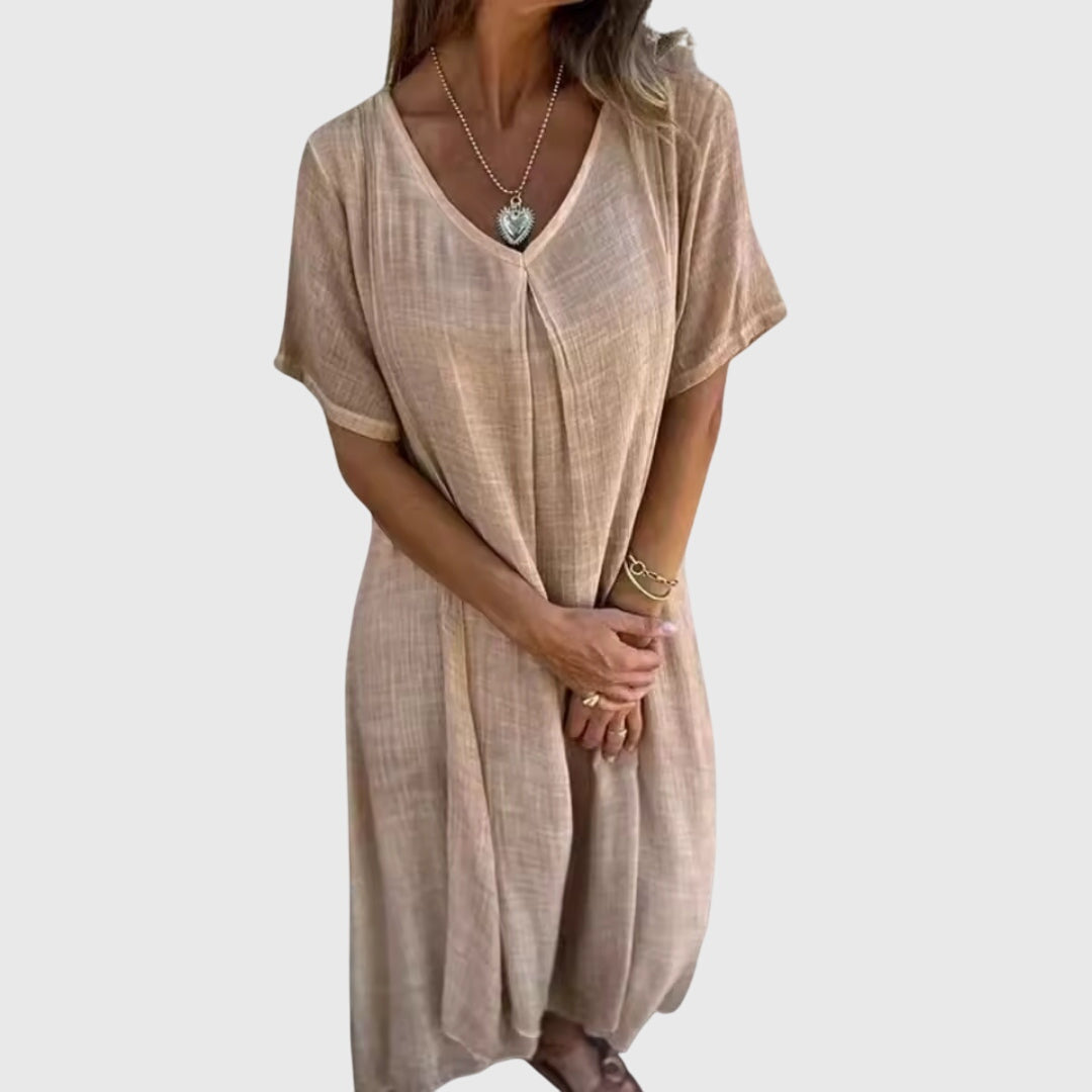 Women's Elegant V-Neck Dress | Lightweight and Versatile 1