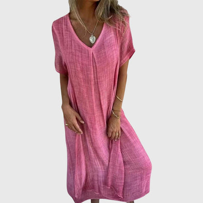 Women's Elegant V-Neck Dress | Lightweight and Versatile 2