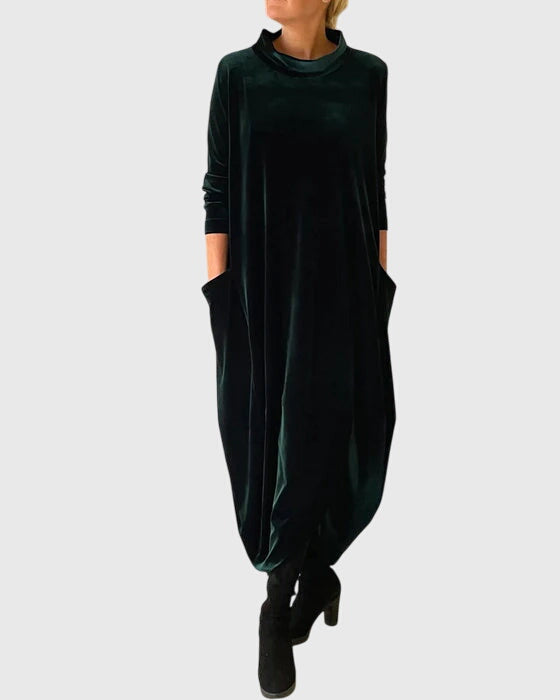 Women's Elegant Velvet Dress | Timeless Sophistication 0