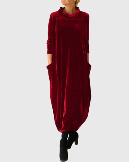 Women's Elegant Velvet Dress | Timeless Sophistication 2