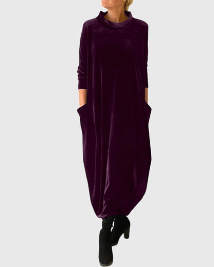 Women's Elegant Velvet Dress | Timeless Sophistication 4