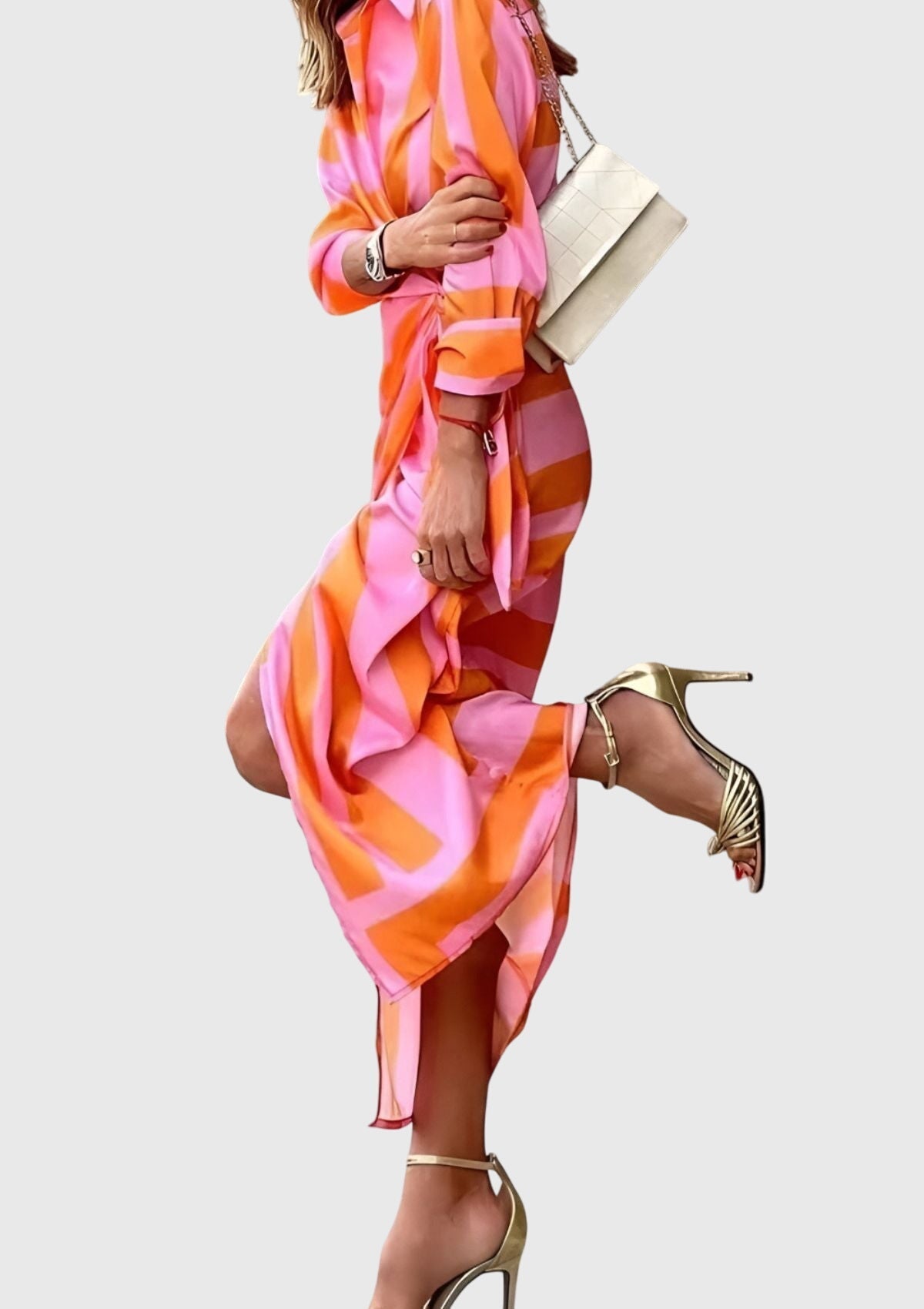 Women's Elegant Wrap Dress | Chic Modern Print, Flattering Fit 7