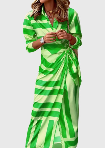 Women's Elegant Wrap Dress | Chic Modern Print, Flattering Fit 8