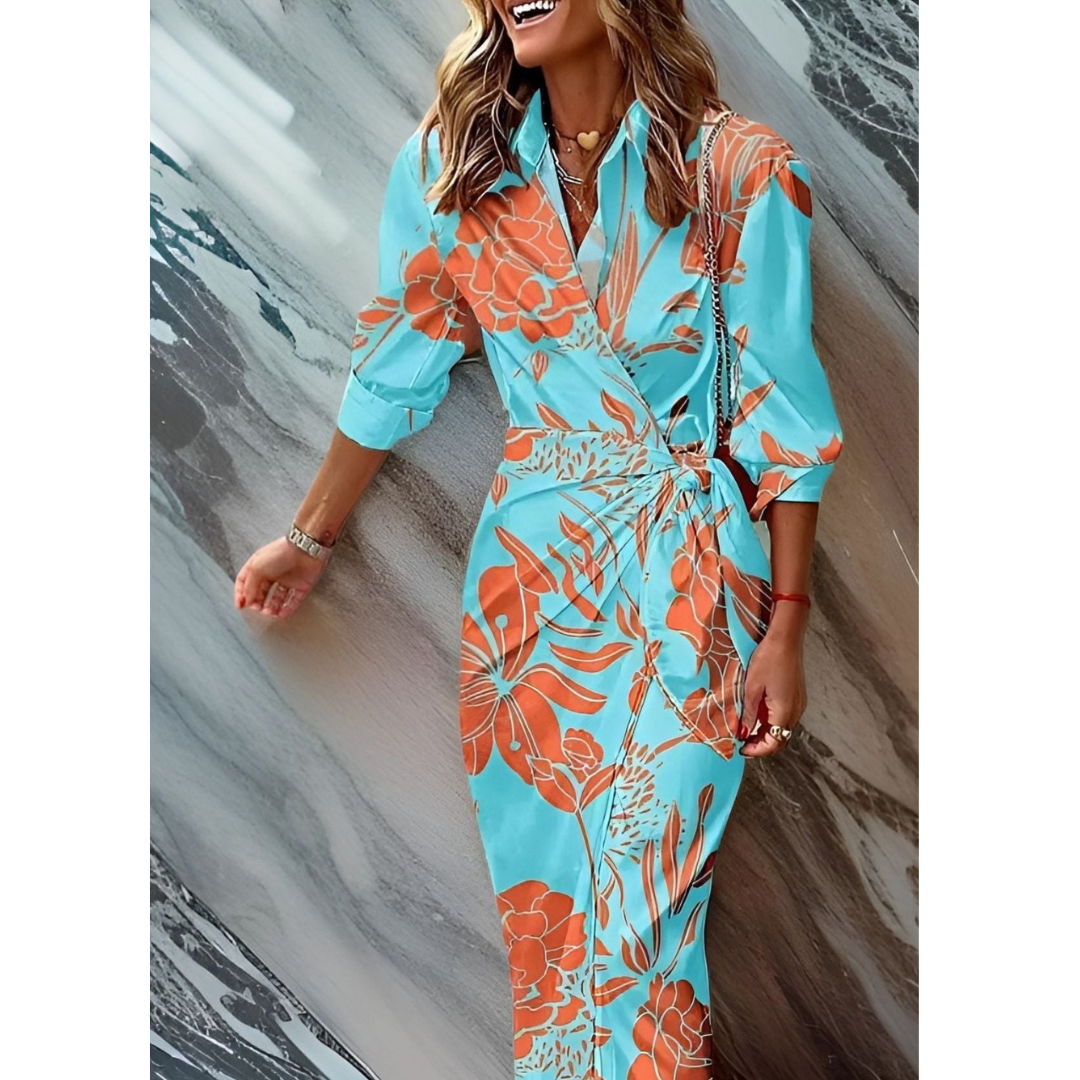 Women's Elegant Wrap Maxi Dress | Soft High-Quality Fabric, Versatile for Summer and Formal Events 7