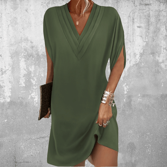 Women's Flattering Maxi Dress | Lightweight Fabric, Elegant V-Neck 0