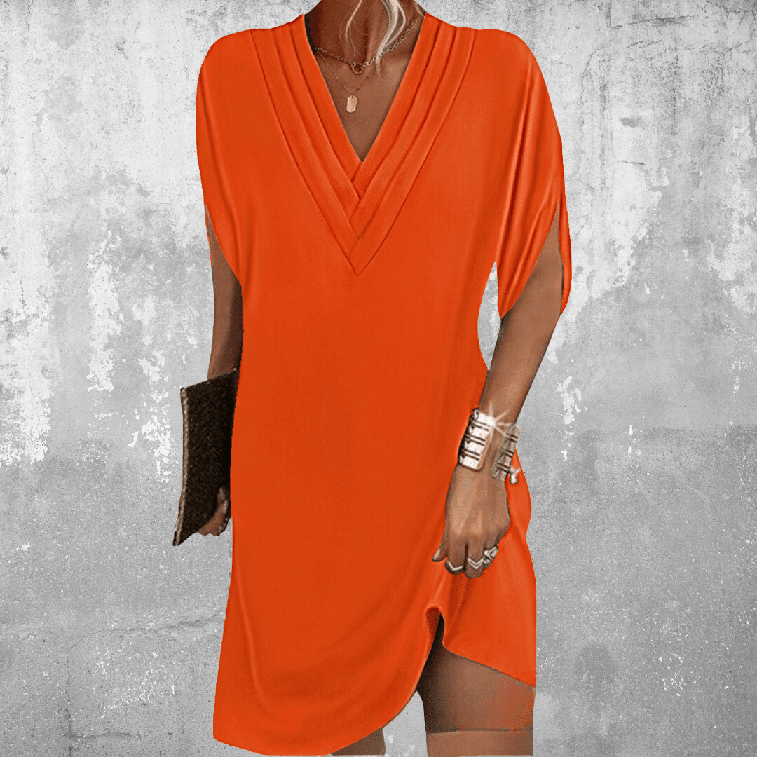 Women's Flattering Maxi Dress | Lightweight Fabric, Elegant V-Neck 4