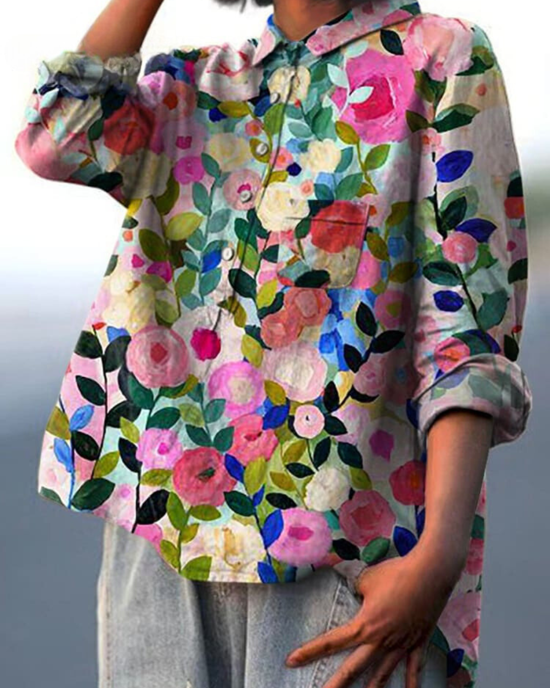 Women's Floral Blouse | Lightweight & Breathable Summer Top 1