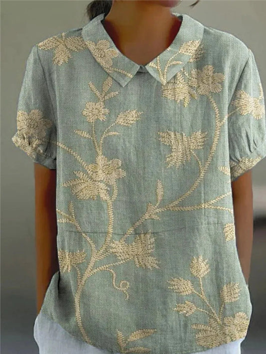Women's Floral Blouse | Lightweight and Breathable Fabric, Casual Style 0