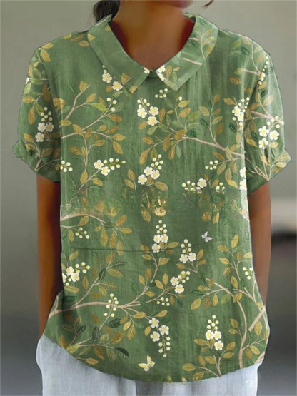 Women's Floral Blouse | Lightweight and Breathable Fabric, Casual Style 3