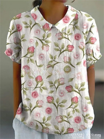 Women's Floral Blouse | Lightweight and Breathable Fabric, Casual Style 4