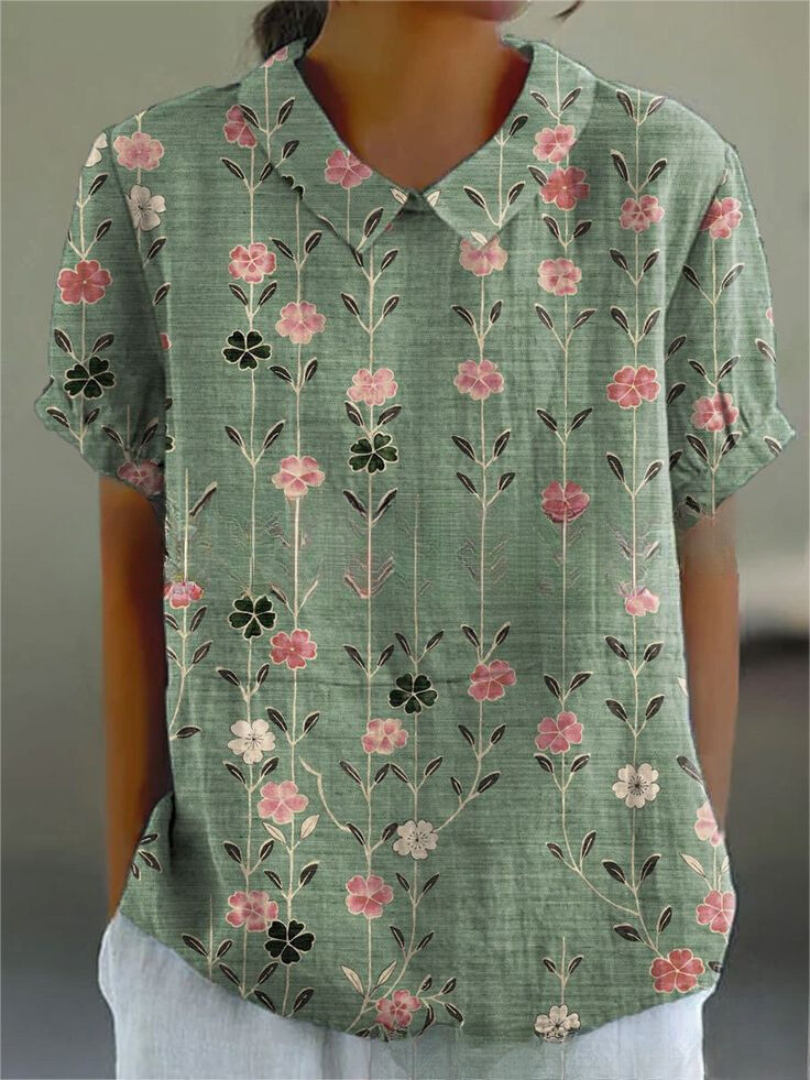 Women's Floral Blouse | Lightweight and Breathable Fabric, Casual Style 6