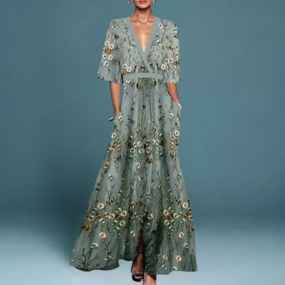Women's Floral Maxi Dress | Lightweight, Elegant Summer Style 0