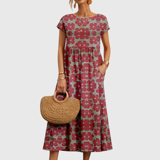 Women's Floral Maxi Dress | Soft Fabric, Elegant Design 0
