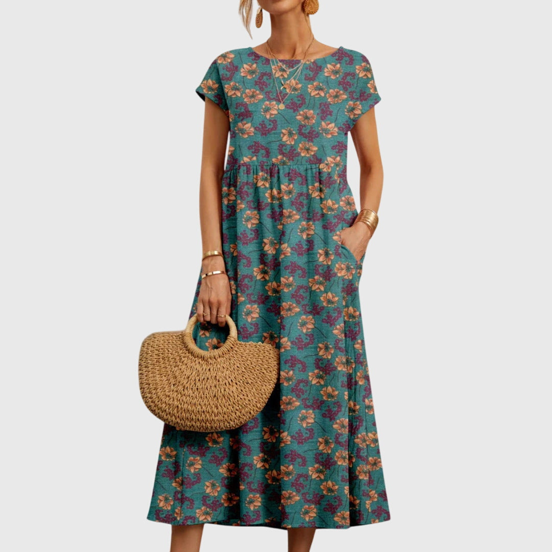 Women's Floral Maxi Dress | Soft Fabric, Elegant Design 1