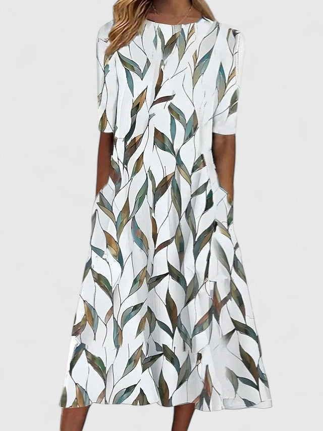 Women's Floral Midi Dress | Comfortable Fit, Summer Essential 1