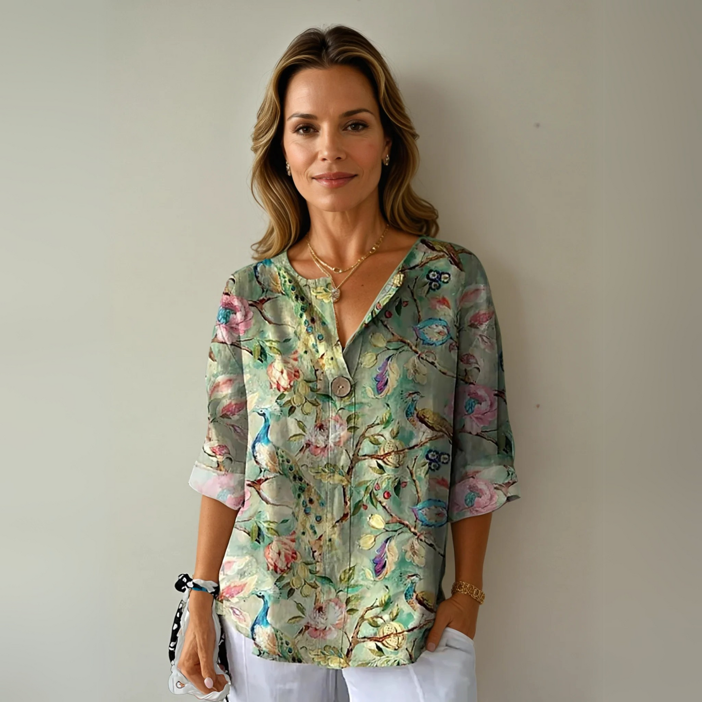 Women's Floral Print Blouse | Soft Breathable Fabric, Flattering Silhouette 2