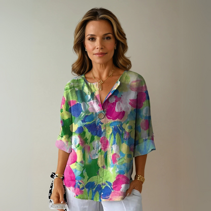 Women's Floral Print Blouse | Soft Breathable Fabric, Flattering Silhouette 3