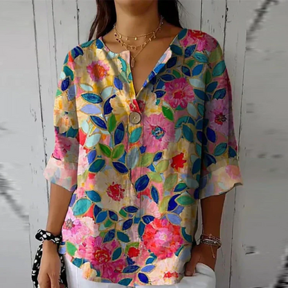 Women's Floral Print Blouse | Soft Breathable Fabric, Flattering Silhouette 4