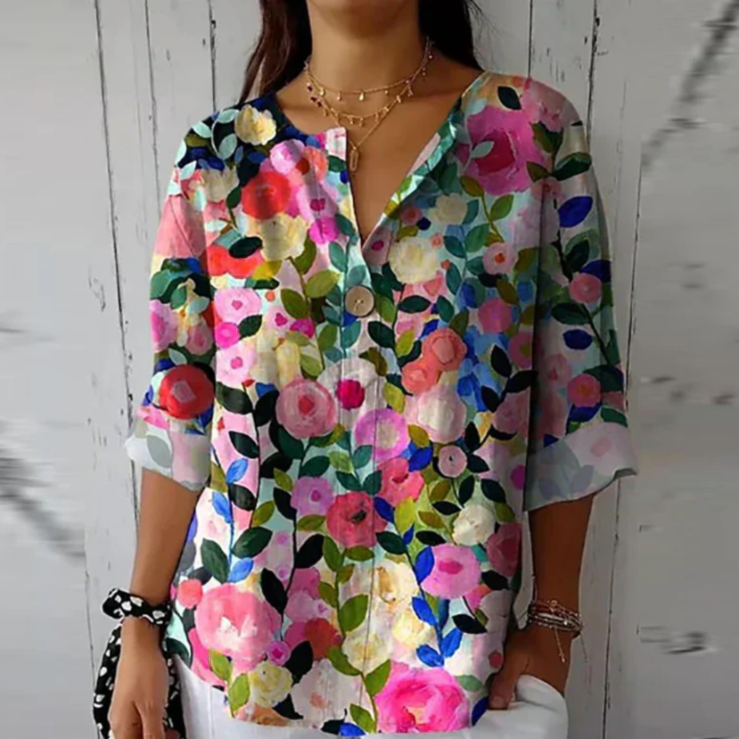 Women's Floral Print Blouse | Soft Breathable Fabric, Flattering Silhouette 5