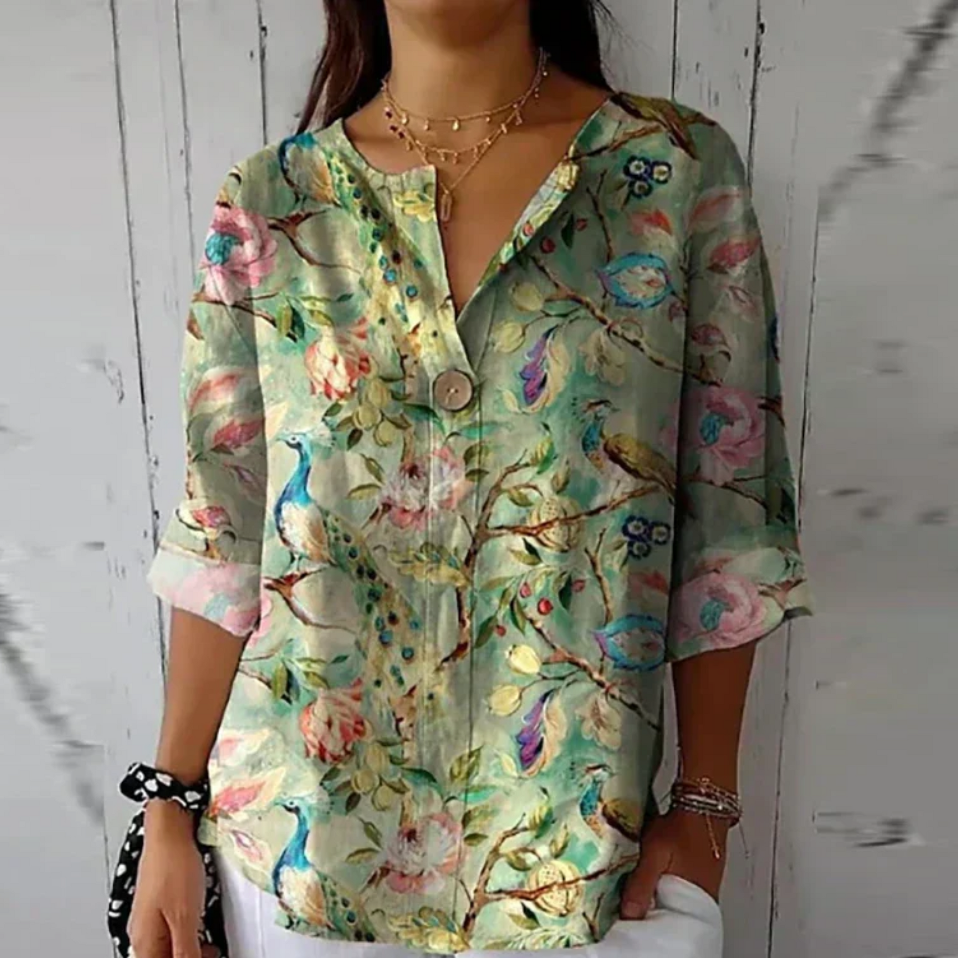 Women's Floral Print Blouse | Soft Breathable Fabric, Flattering Silhouette 6