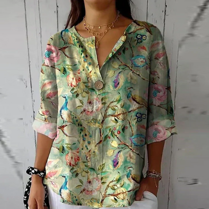Women's Floral Print Blouse | Soft Breathable Fabric, Flattering Silhouette 6