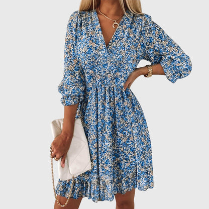 Women's Floral Puff Sleeve Summer Dress | Lightweight & Breathable 2
