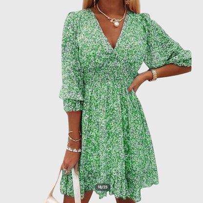 Women's Floral Puff Sleeve Summer Dress | Lightweight & Breathable 3
