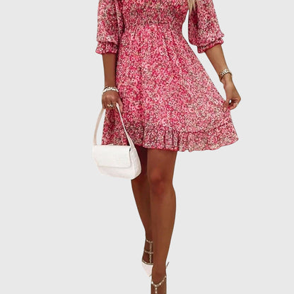 Women's Floral Puff Sleeve Summer Dress | Lightweight & Breathable 7