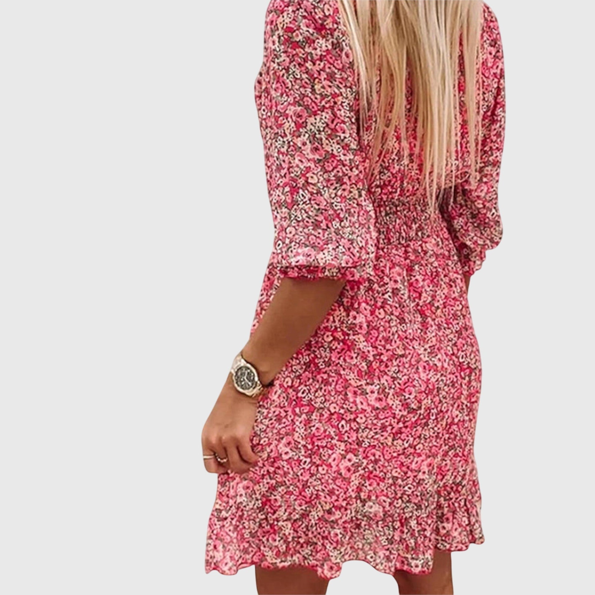 Women's Floral Puff Sleeve Summer Dress | Lightweight & Breathable 8