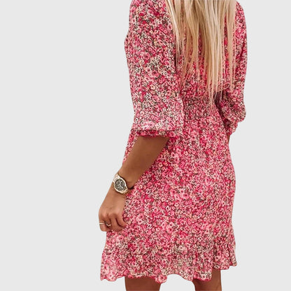 Women's Floral Puff Sleeve Summer Dress | Lightweight & Breathable 8