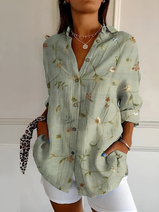 Women's Plus Size Blouse | Lightweight Fabric, Whimsical Prints 0