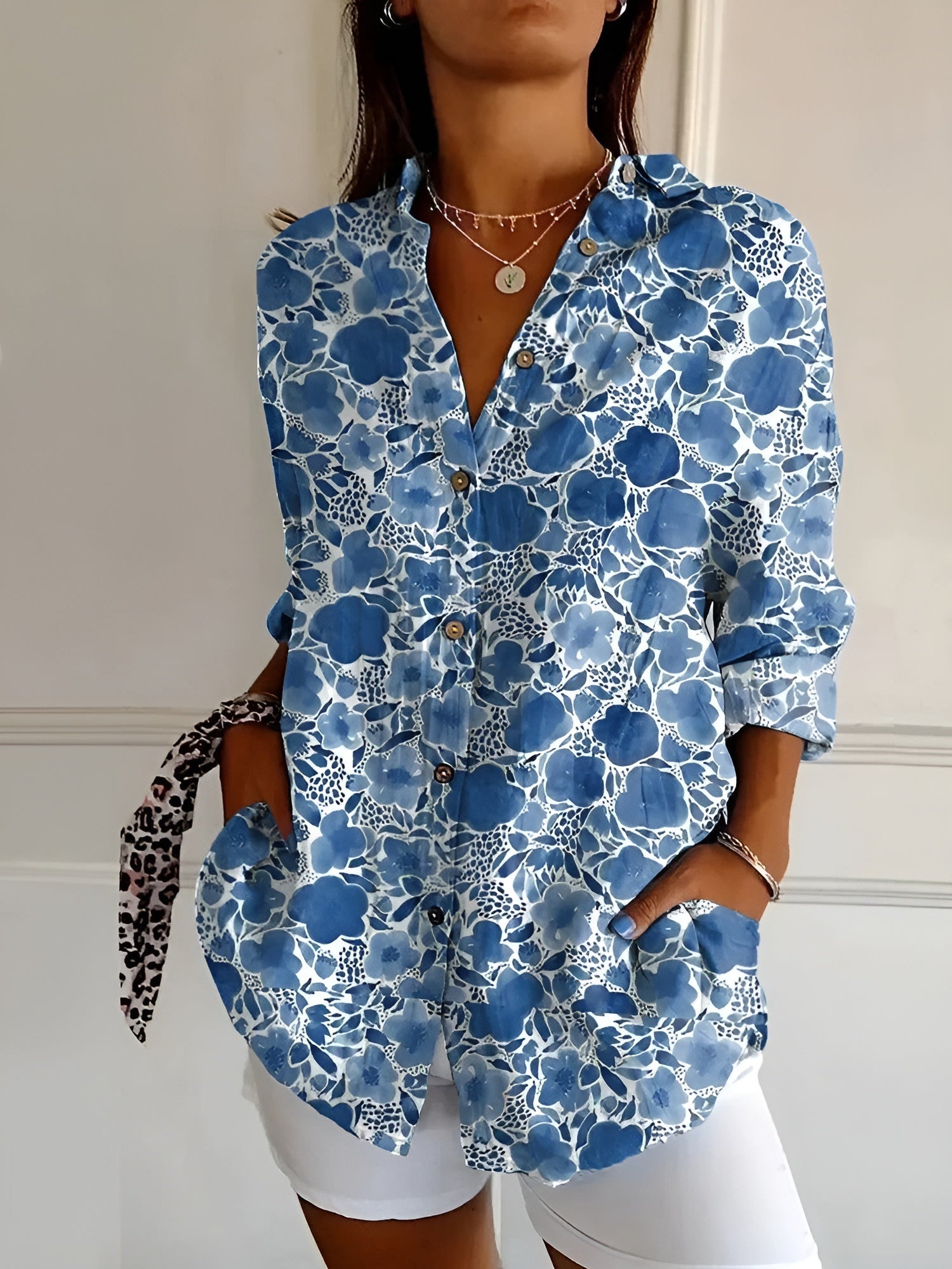 Women's Plus Size Blouse | Lightweight Fabric, Whimsical Prints 1