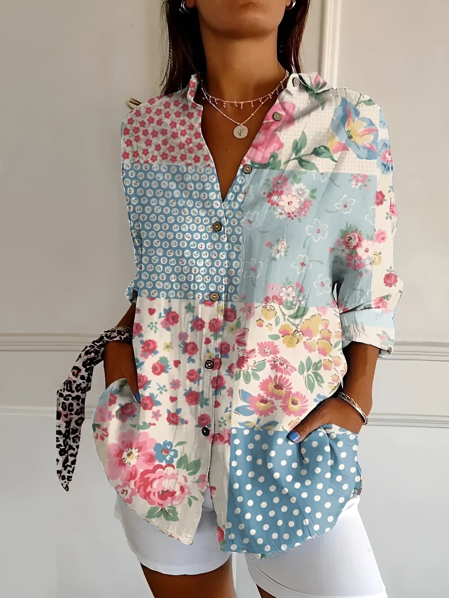 Women's Plus Size Blouse | Lightweight Fabric, Whimsical Prints 2