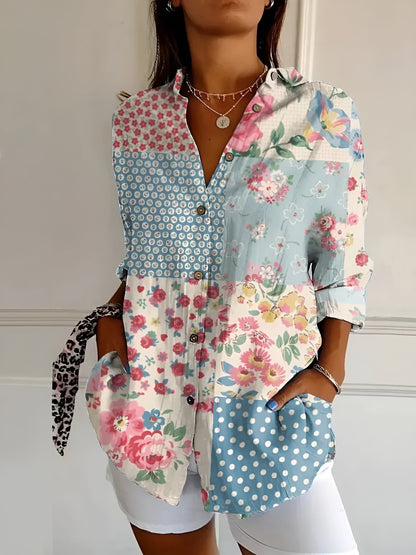 Women's Plus Size Blouse | Lightweight Fabric, Whimsical Prints 2