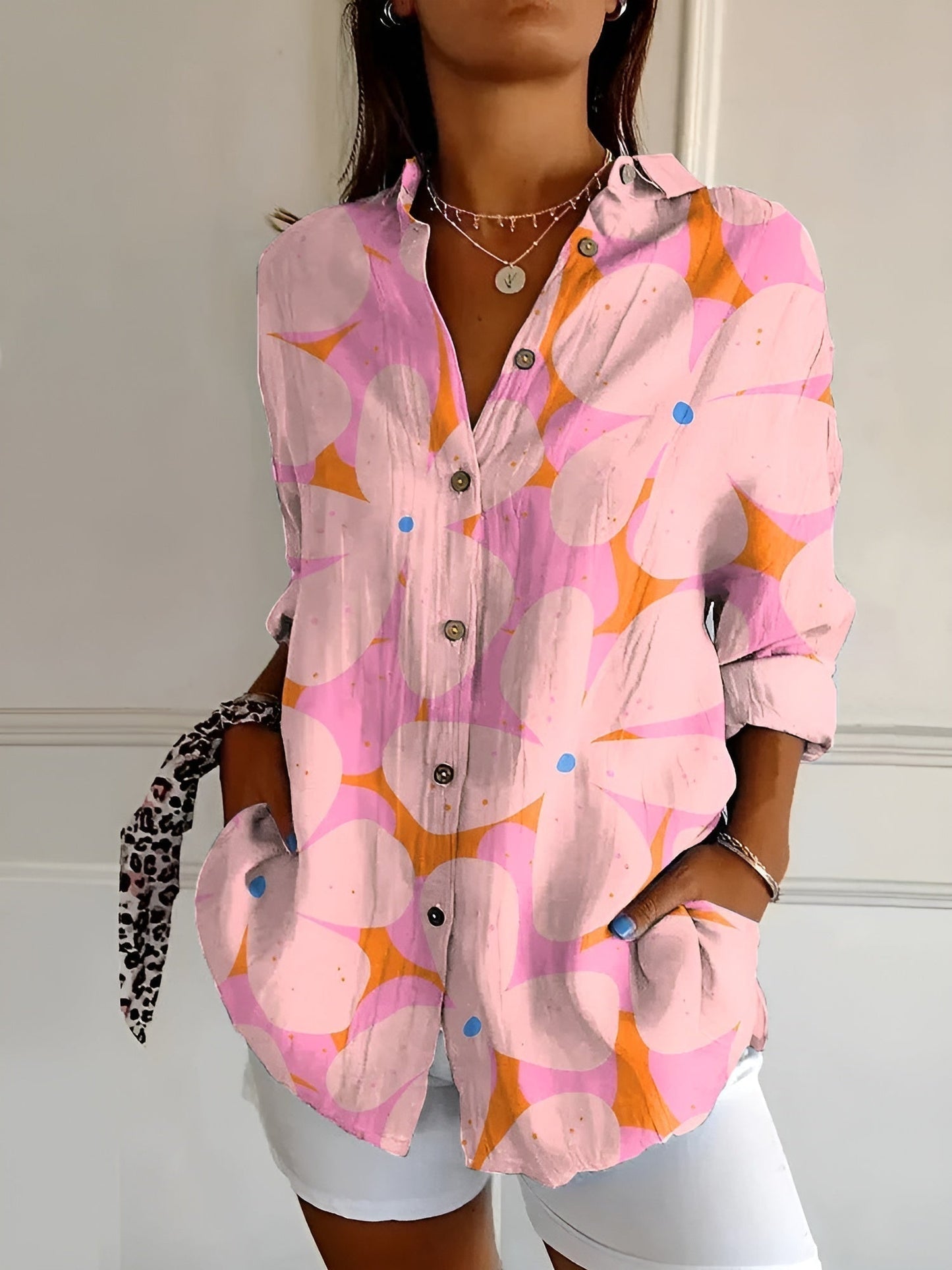 Women's Plus Size Blouse | Lightweight Fabric, Whimsical Prints 5