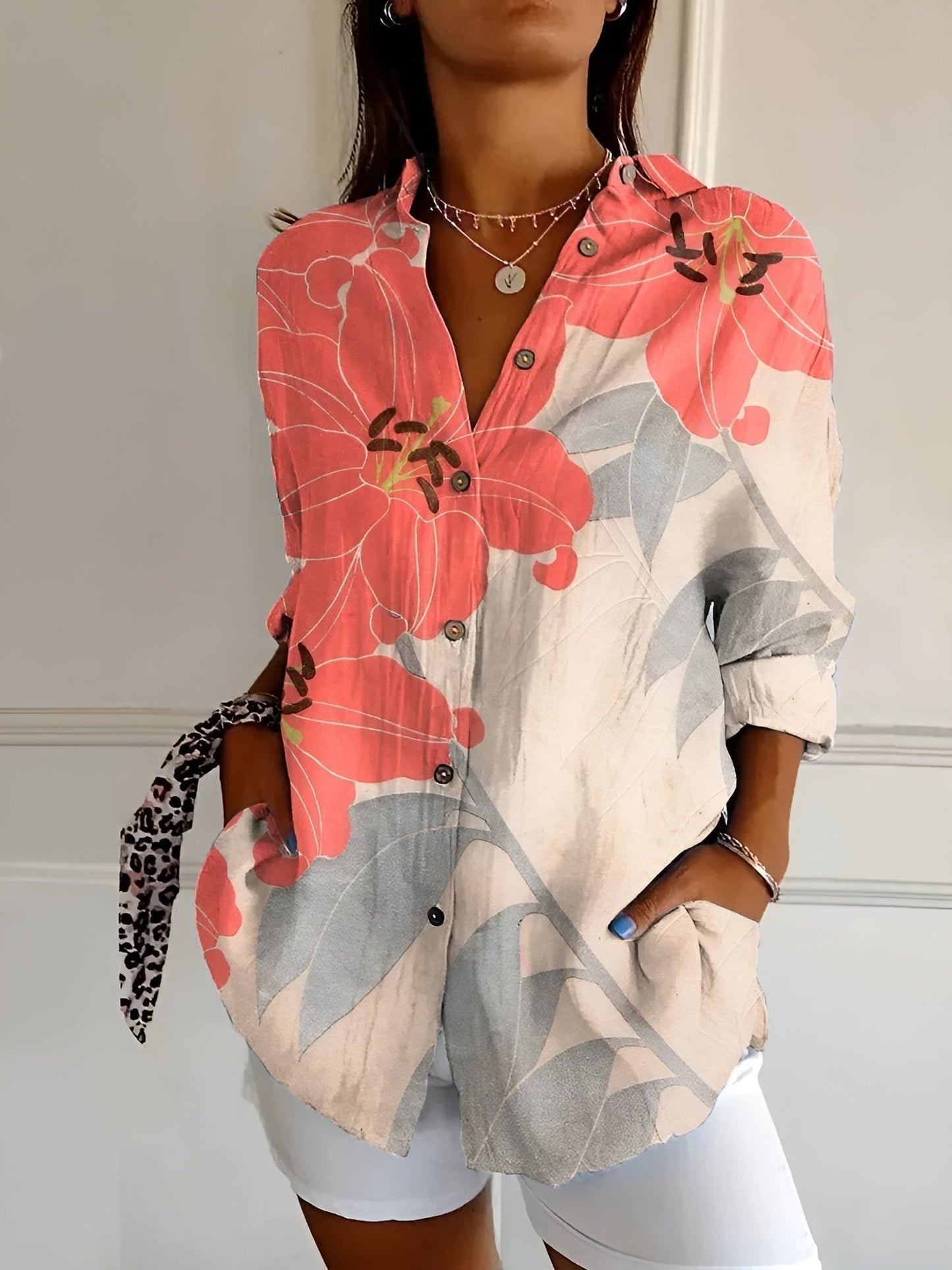 Women's Plus Size Blouse | Lightweight Fabric, Whimsical Prints 6